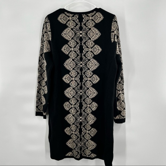 Sisters wool blend print duster cardigan size M - Picture 6 of 10